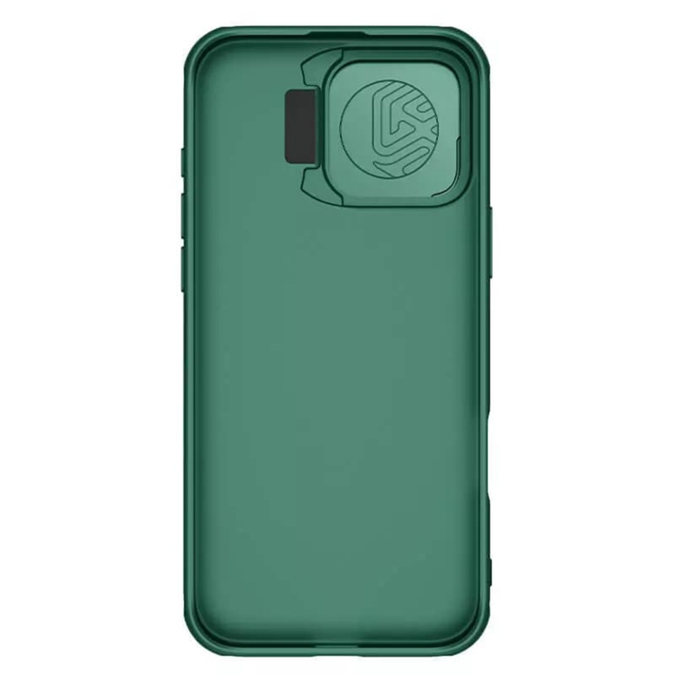 Husa pentru iPhone 16 Pro Max cu inel magnetic si protectie camera Nillkin CamShield - Verde - 1 | YEO