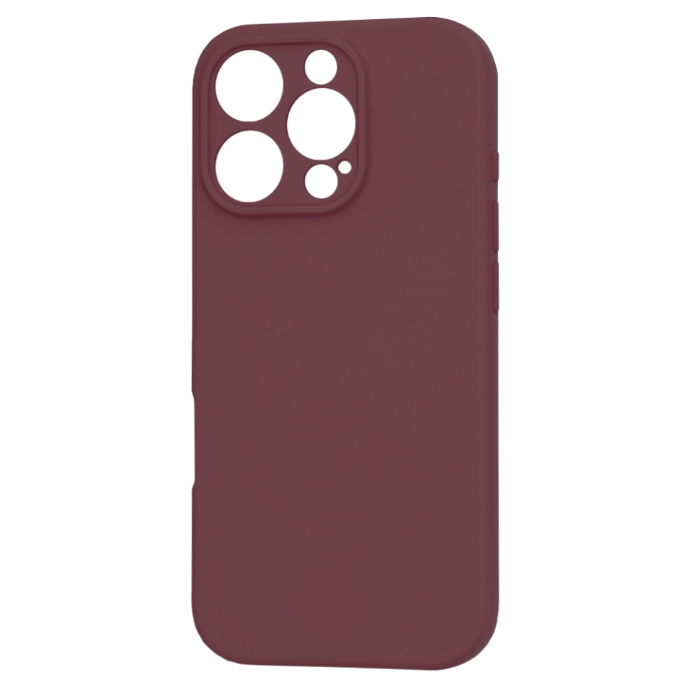 Husa pentru iPhone 16 Pro Max din Silicon Catifelat, Protectie Premium, Skyddar SoftElegance - Bordo - 3 | YEO