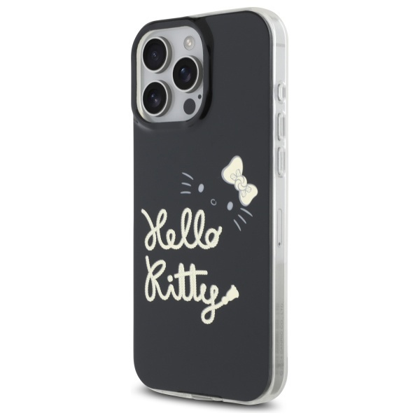 Husa pentru iPhone 16 Pro Max, Hardcase IML, Hello Kitty - Negru - 2 | YEO