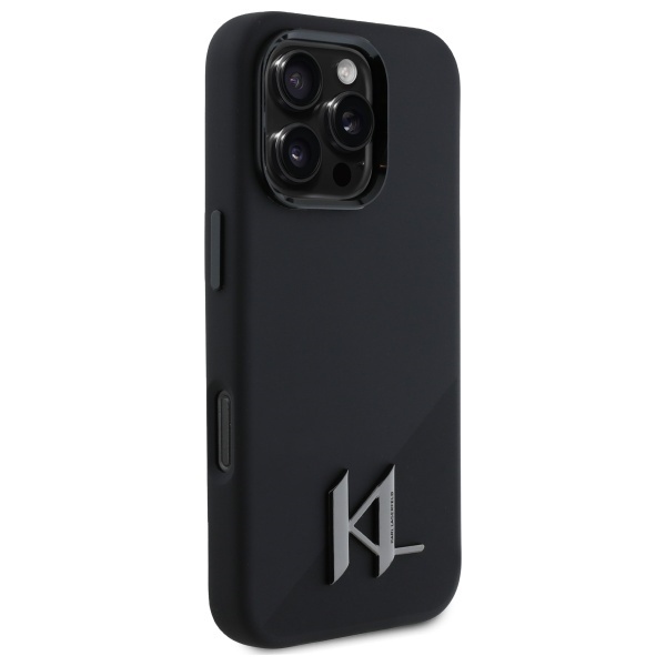 Husa pentru iPhone 16 Pro Max, Silicone MagSafe, Karl Lagerfeld - Negru - 2 | YEO