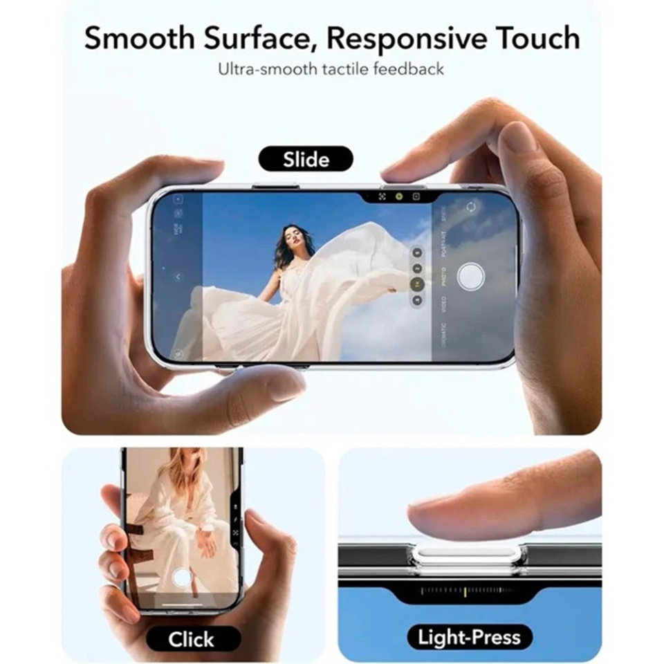 Husa pentru iPhone 16 Pro Max, slim, ESR Classic Hybrid HaloLock Kickstand, Transparenta - 2 | YEO