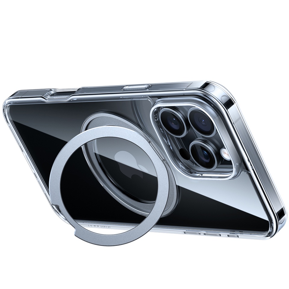 Husa pentru iPhone 16 Pro, Torras Ostand Pro MagSafe, Transparenta - 3 | YEO