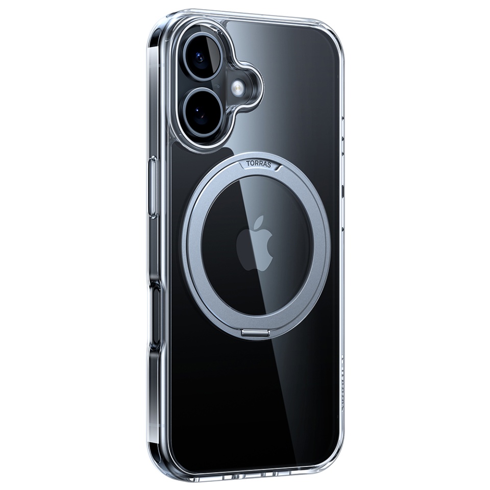 Husa pentru iPhone 16, Torras Ostand Pro MagSafe, Transparenta - 2 | YEO