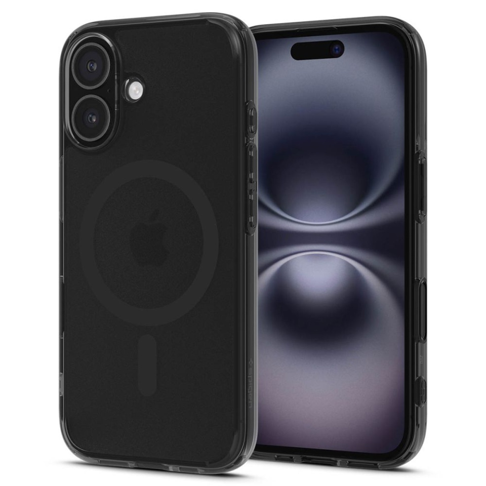 Husa pentru iPhone 16, Ultra Hybrid T MagSafe, Spigen - Cenusiu