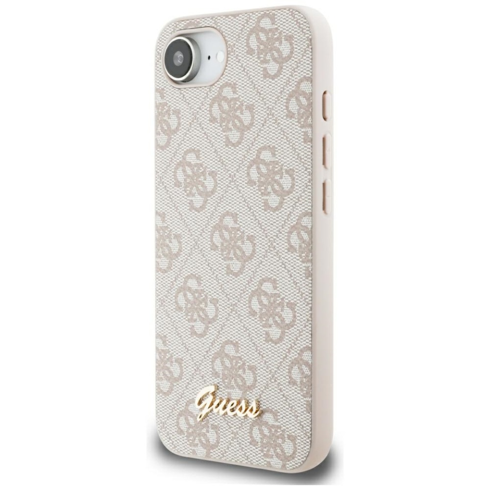 Husa pentru iPhone 16e, Guess, Hardcase 4G Charm, Roz - 3 | YEO