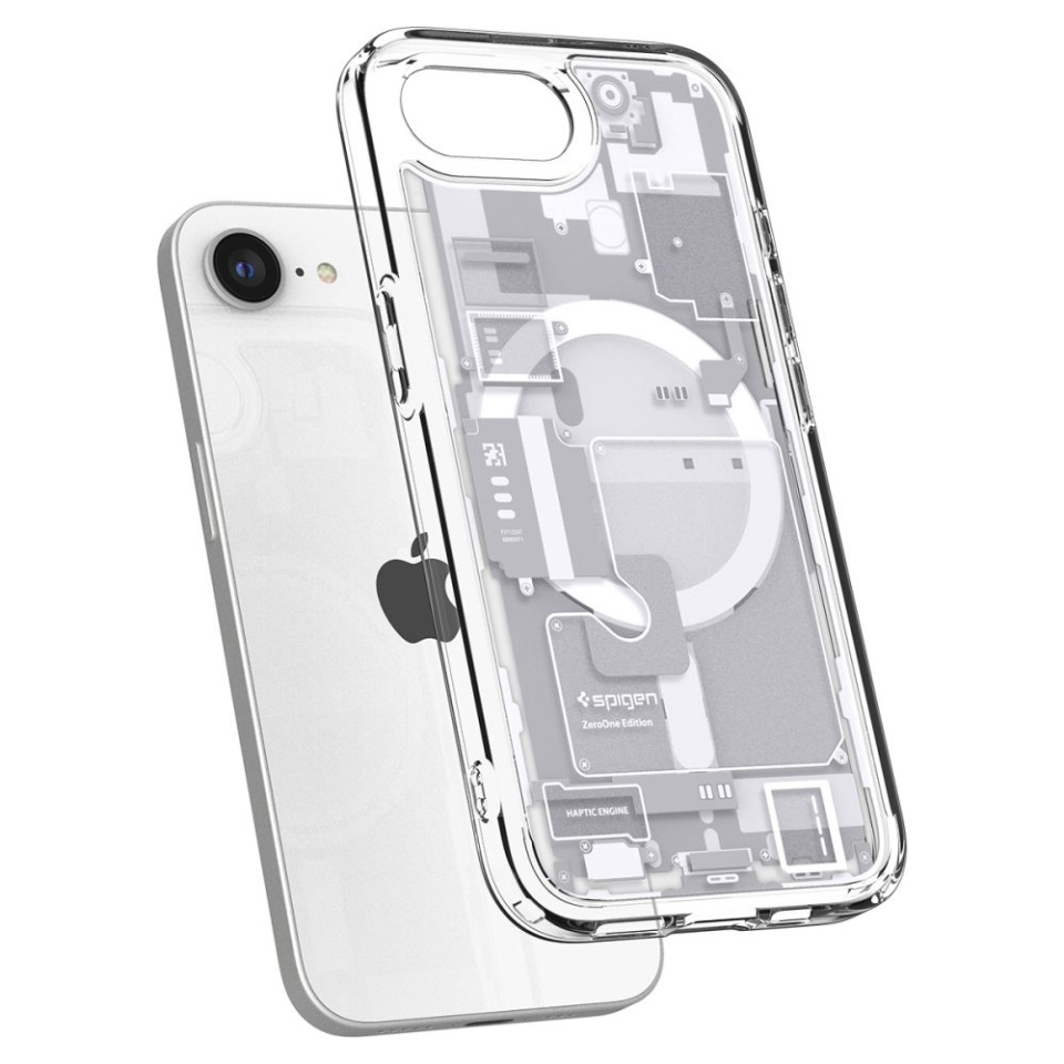 Husa pentru iPhone 16e, Spigen Ultra Hybrid Zero One - Alb - 3 | YEO