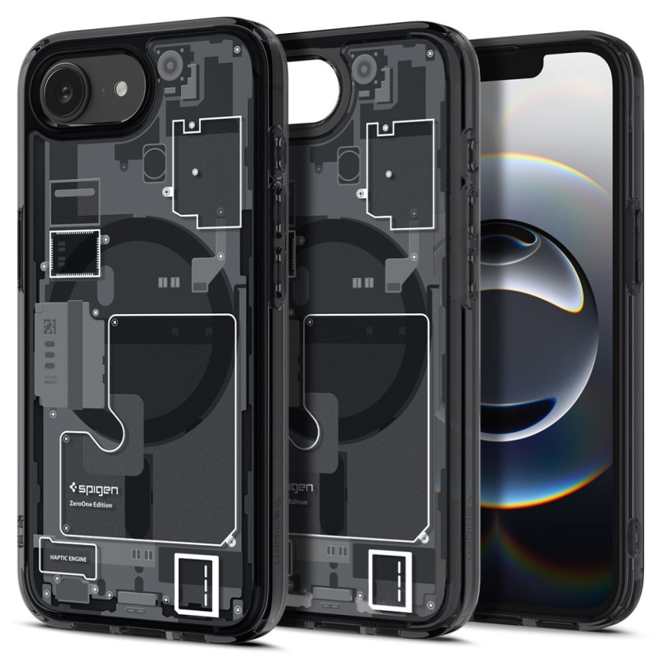 Husa pentru iPhone 16e, Ultra Hybrid Zero One - Negru