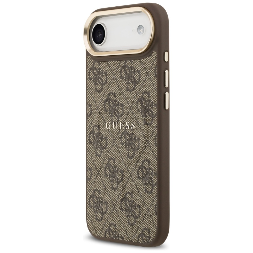 Husa pentru iPhone 17 Air, Guess, Hardcase 4G Classic MagSafe, Maro - 2 | YEO