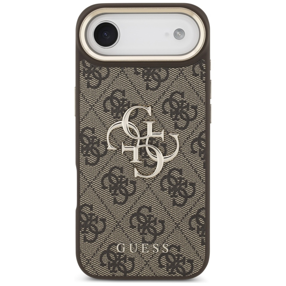 Husa pentru iPhone 17 Air, Guess Hardcase Guess Big 4G Classic Logo, Protectie Slim, Compatibila, Maro - 1 | YEO