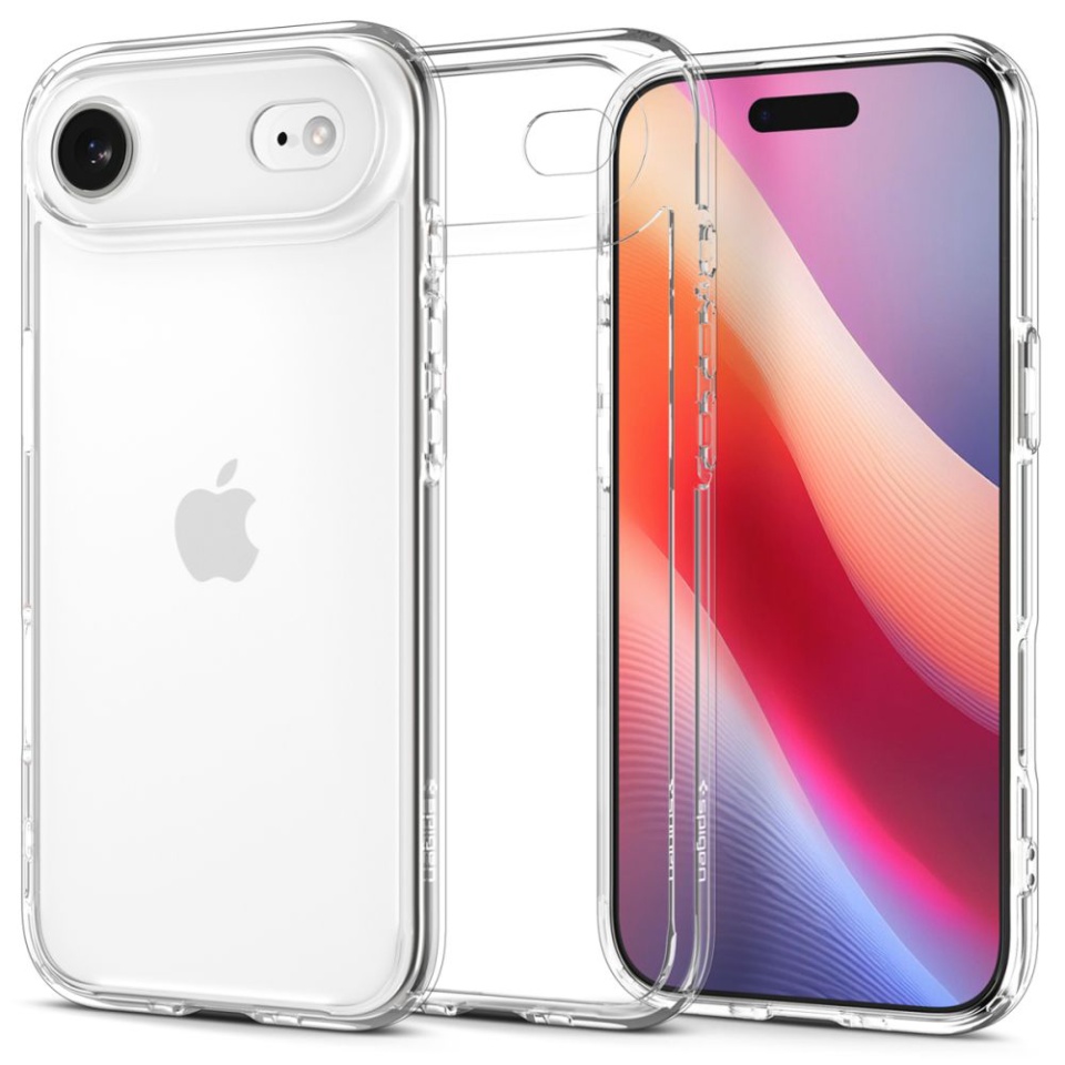 Husa pentru iPhone 17 Air, Ultra Hybrid T MagSafe, Spigen, Transparenta