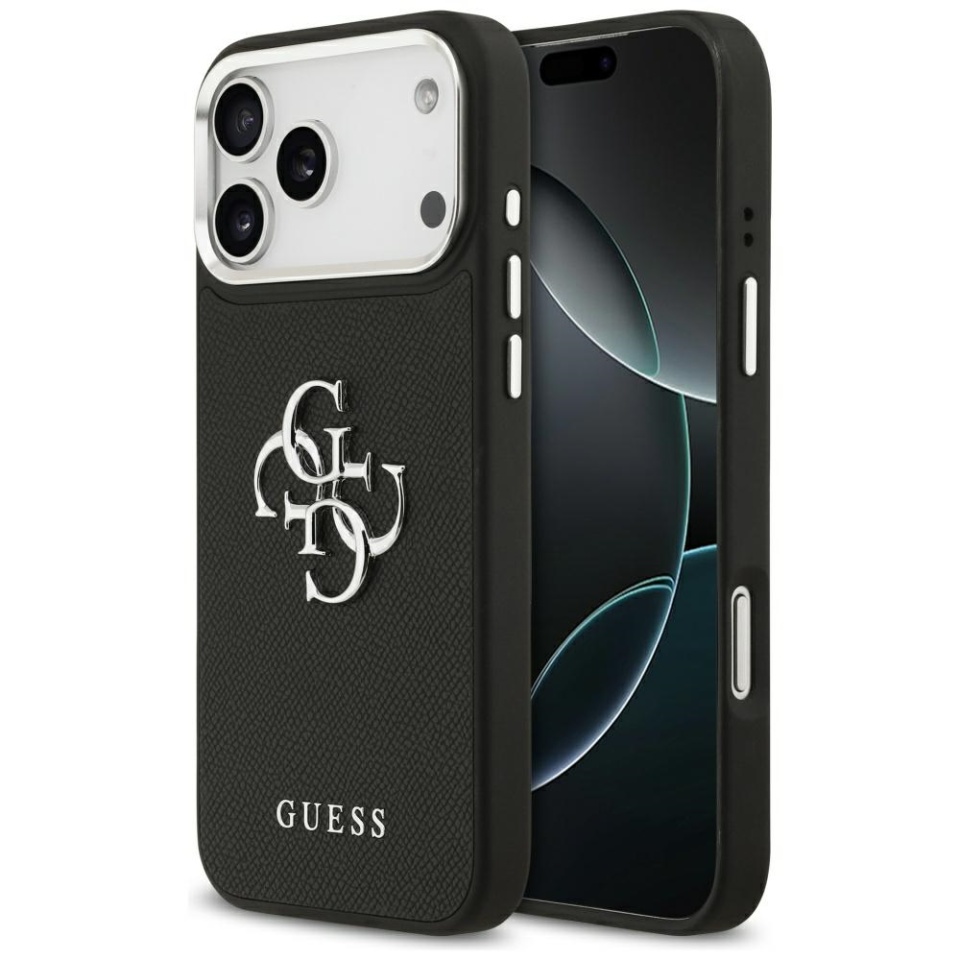 Husa pentru iPhone 17 Pro, Guess Big 4G Logo Classic Logo, Negru