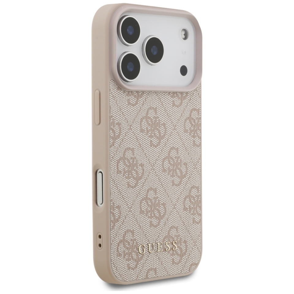 Husa pentru iPhone 17 Pro, Guess Hardcase 4G Classic, Roz - 3 | YEO