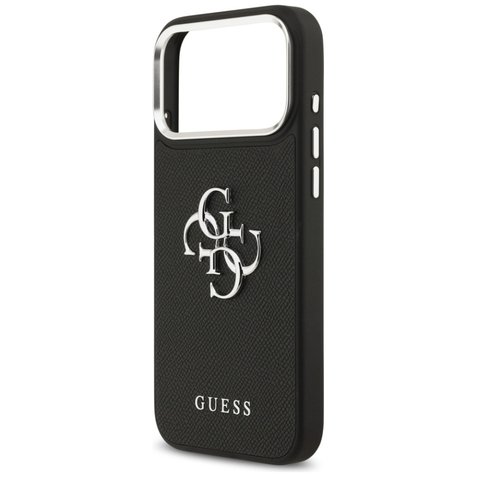 Husa pentru iPhone 17 Pro Max, Guess Big 4G Logo Classic Logo, Negru - 3 | YEO