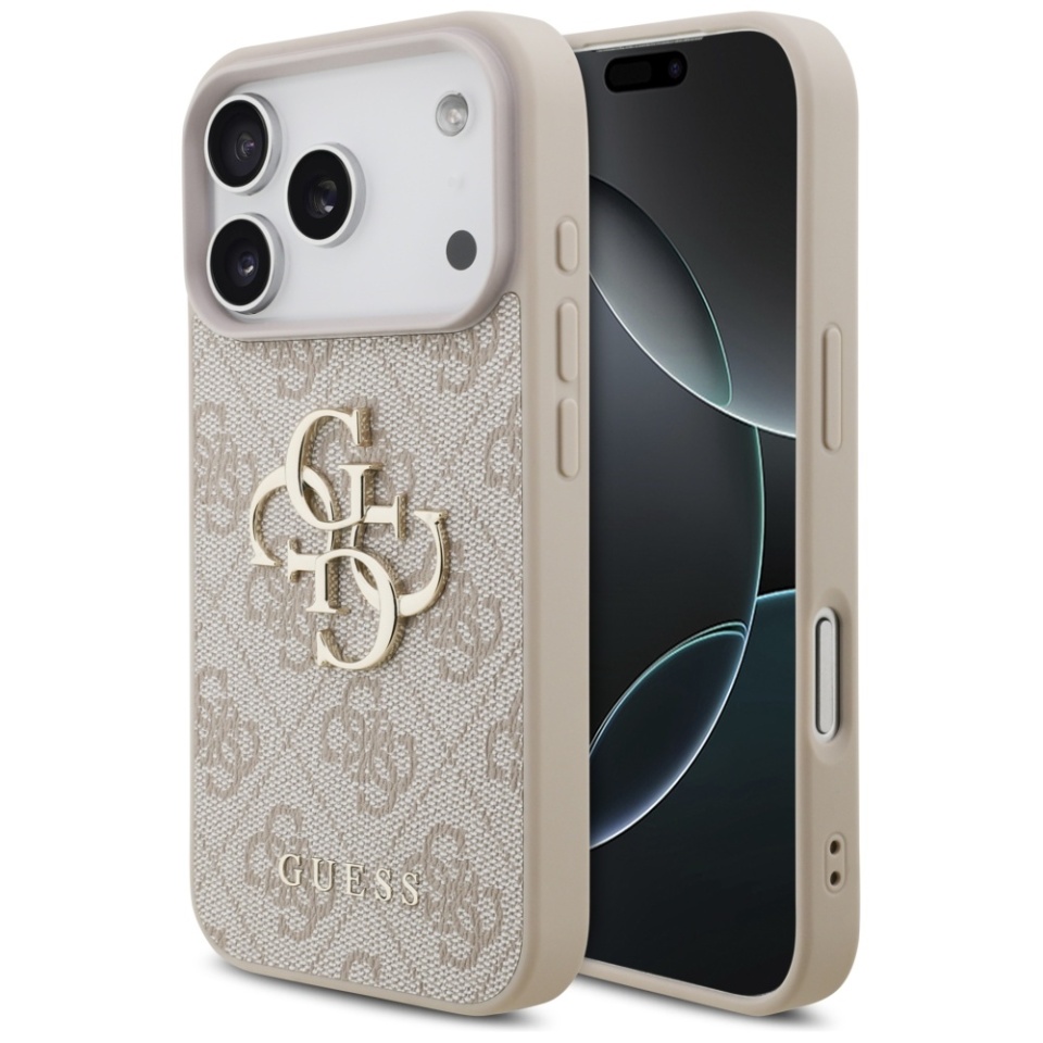 Husa pentru iPhone 17 Pro Max, Guess Hardcase 4G Big Logo, Protectie Slim, Compatibila, Roz