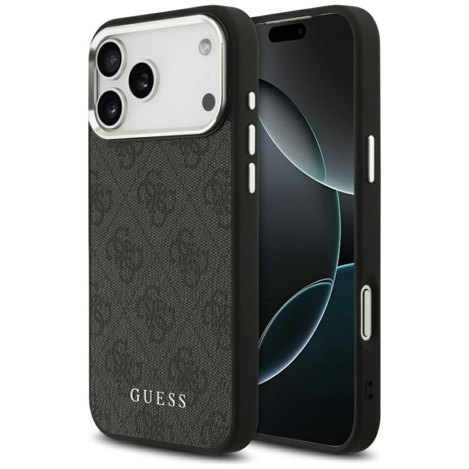 Husa pentru iPhone 17 Pro Max, Hardcase 4G Classic Logo MagSafe, Negru