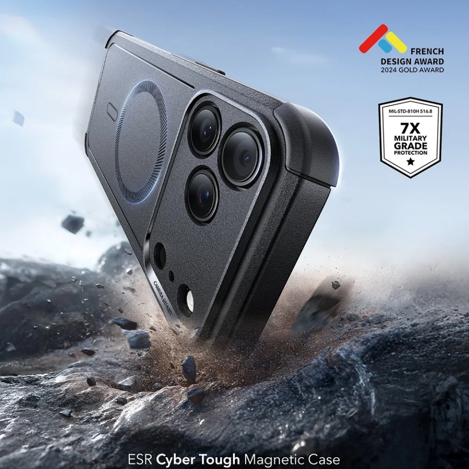 Husa pentru iPhone 17 Pro Max, Magsafe, ESR Cyber Halolock, Negru - 1 | YEO