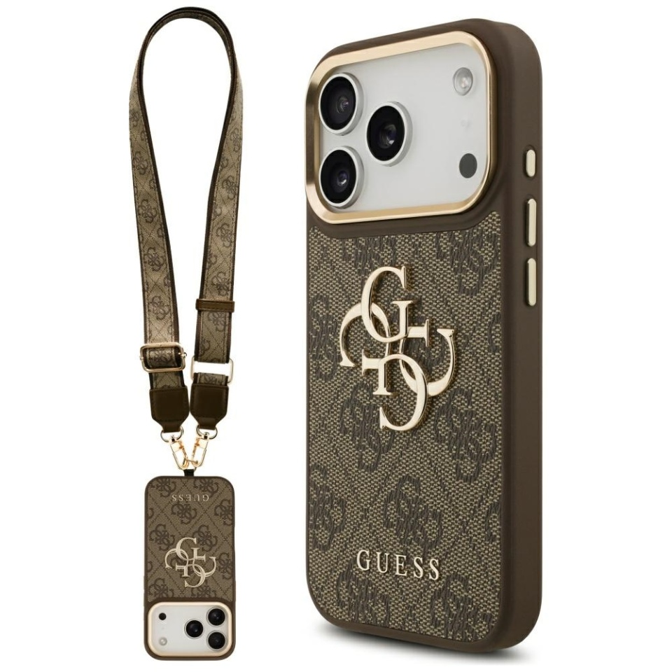 Husa pentru iPhone 17 Pro, Silicon 4G Big Metal Logo, Protectie Slim, Maro