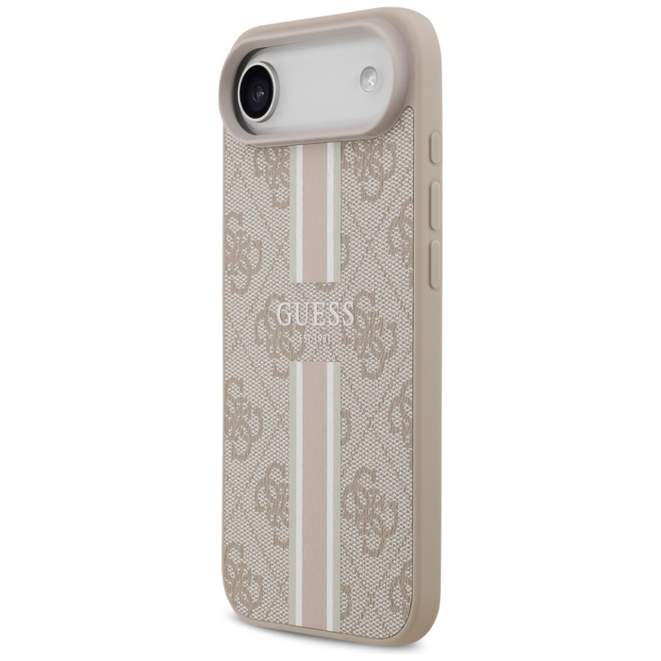 Husa pentru iPhone Air, Guess Printed Stripes MagSafe, Roz - 1 | YEO