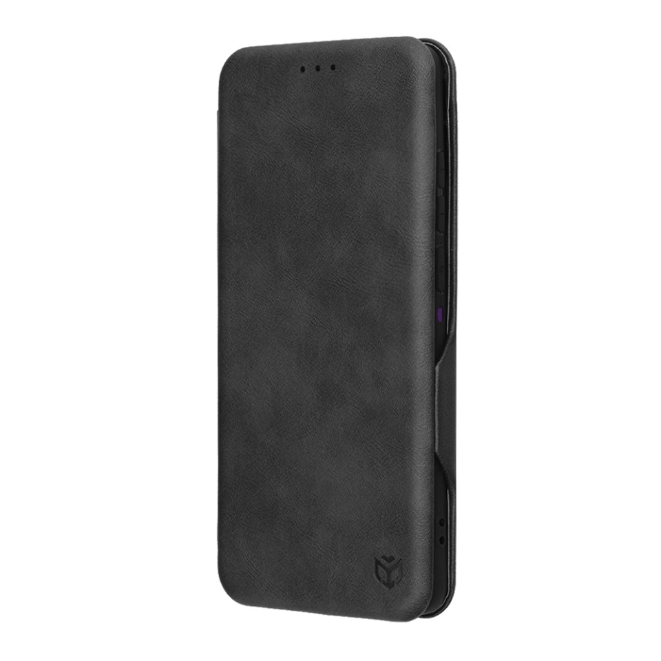 Husa pentru Motorola Edge 60 Pro, SKYDDAR INNOVATION, Safe Wallet tip carte din Piele Ecologica, Suport Carduri, Inchidere Magnetica, Negru, set cu sticker - 3 | YEO