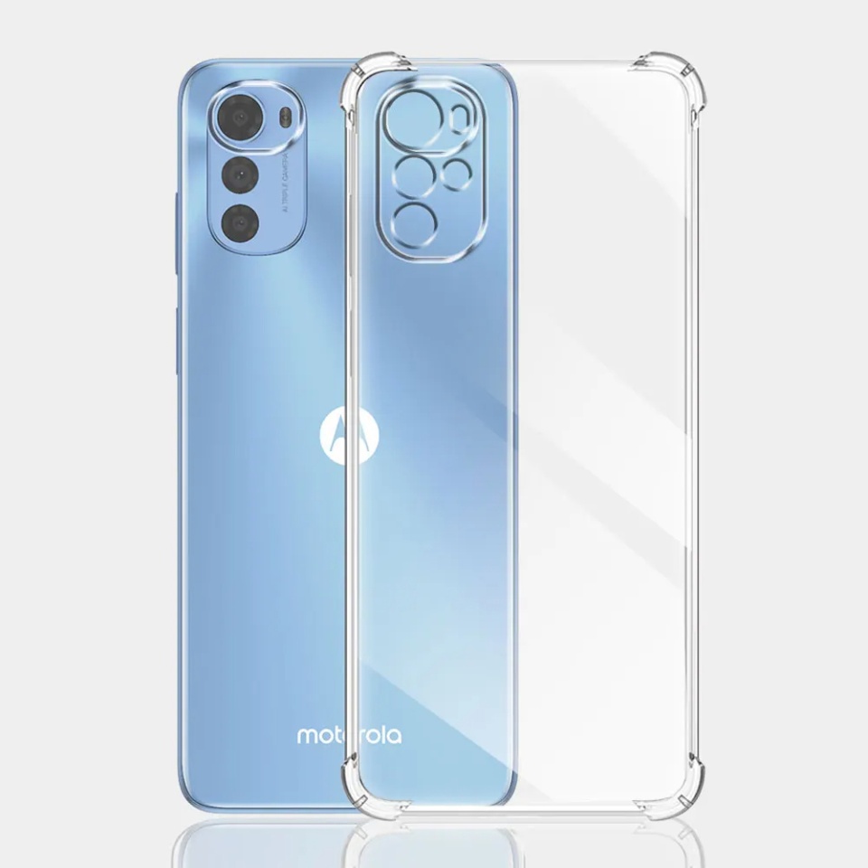 Husa pentru Motorola Moto G22 / Moto E32 / Moto E32s , SKYDDAR INNOVATION, Shockproof Clear din Silicon Slim, Transparenta, set cu sticker - 2 | YEO