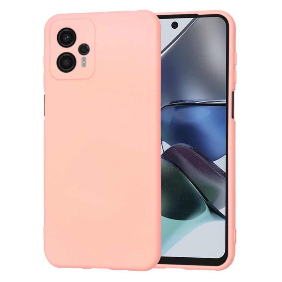 Husa pentru Motorola Moto G23 din Silicon Catifelat, Protectie Premium, Skyddar SoftElegance - Roz