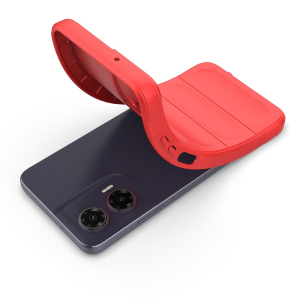 Husa pentru Motorola Moto G35, SKYDDAR INNOVATION, Vogue din Silicon Mat, set cu sticker, Negru - 3 | YEO