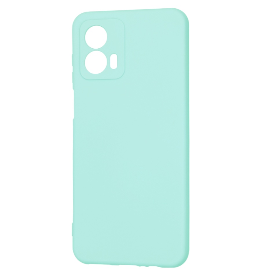 Husa pentru Motorola Moto G53 din Silicon Catifelat, Protectie Premium, Skyddar SoftElegance - Turcoaz - 1 | YEO