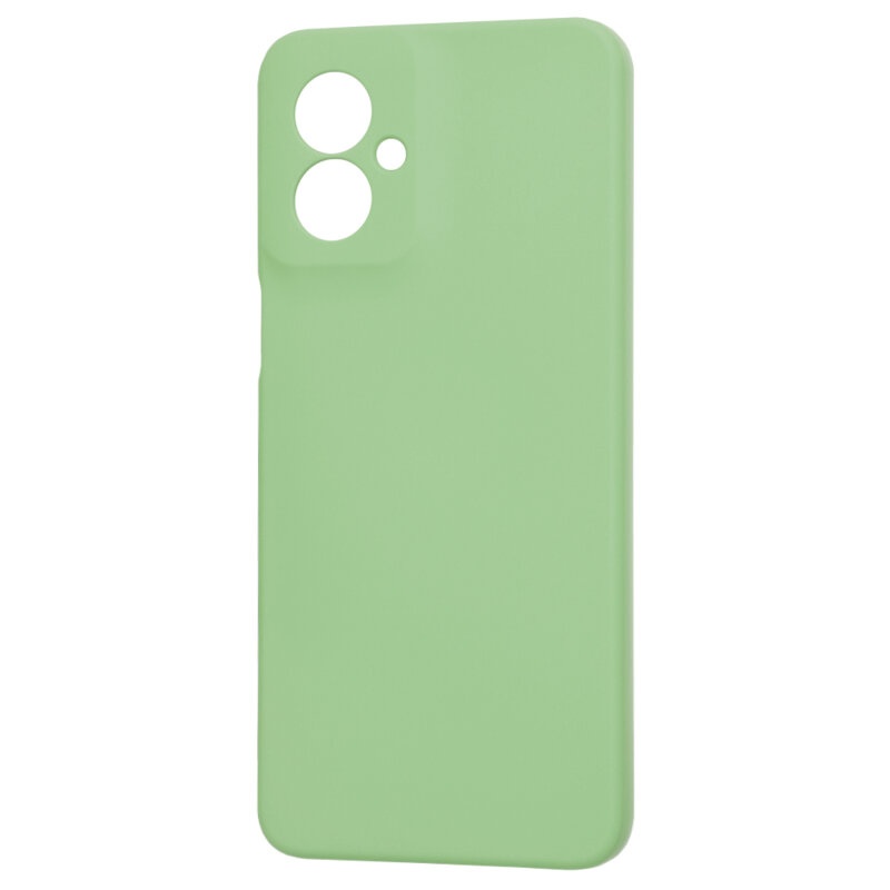 Husa pentru Motorola Moto G55 din Silicon Catifelat, Protectie Premium, Skyddar SoftElegance - Verde deschis - 3 | YEO