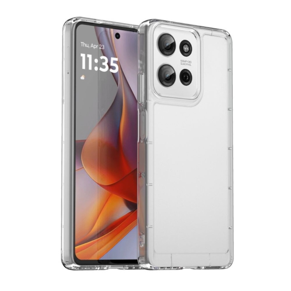 Husa pentru Motorola Moto G75 din silicon transparent, SKDR ClearGuard - Transparent