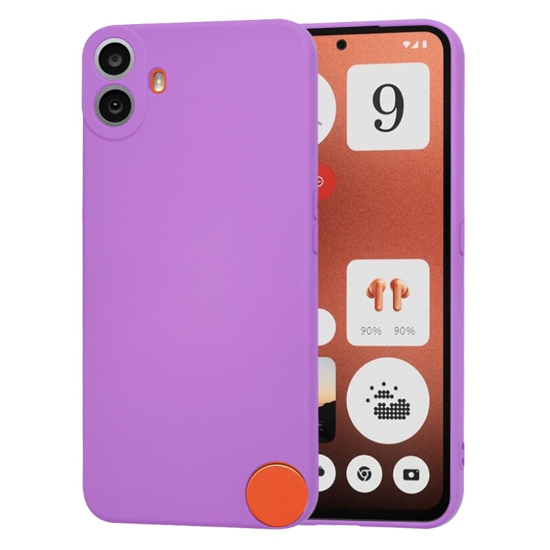 Husa pentru Nothing CMF Phone 1 din Silicon Catifelat, Protectie Premium, Skyddar SoftElegance - Mov
