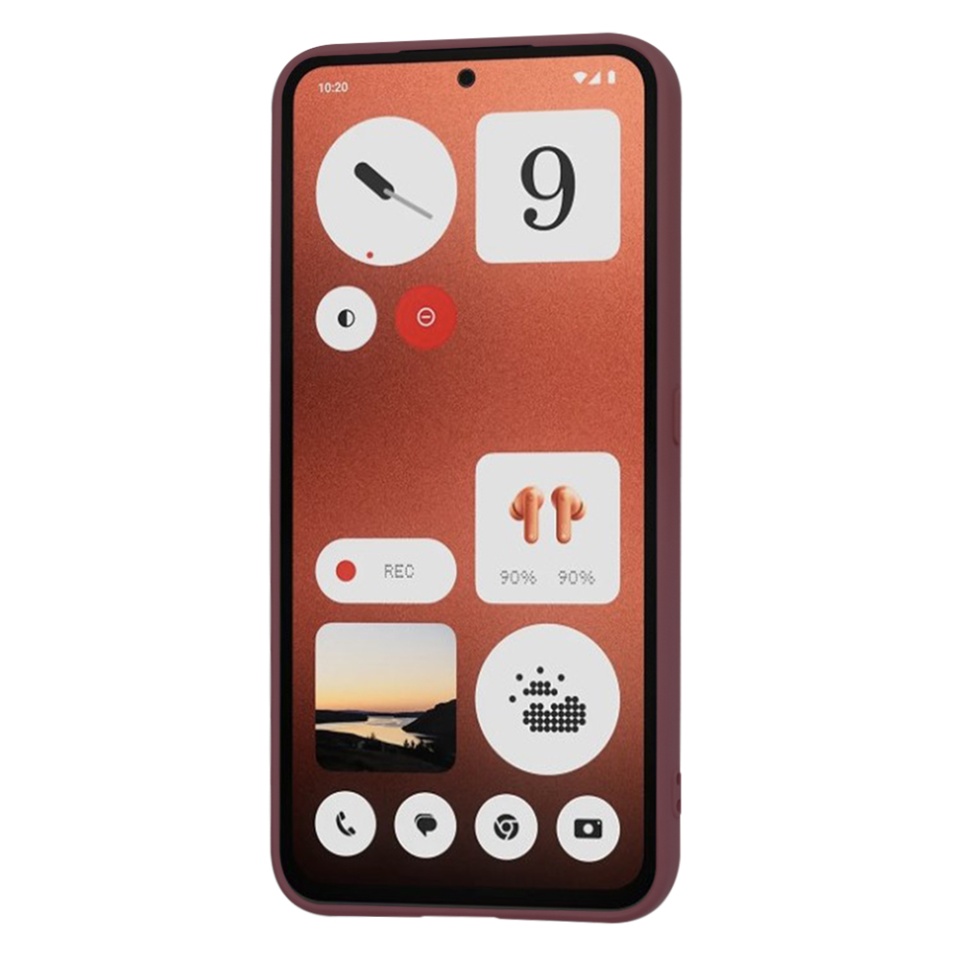 Husa pentru Nothing CMF Phone 1 din Silicon Catifelat, Protectie Premium, Skyddar SoftElegance - Bordo - 1 | YEO