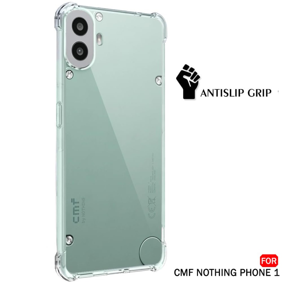 Husa pentru Nothing CMF Phone 2 Pro, SKYDDAR INNOVATION, Shockproof Clear Silicone, Silicon Slim, set cu sticker, Transparenta - 2 | YEO