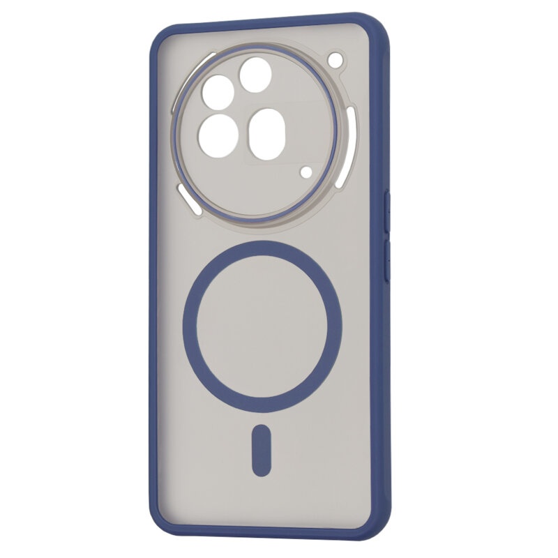 Husa pentru Nothing Phone (3a) Pro, SKYDDAR INNOVATION, Frosted MagSafe, Antisoc, set cu sticker, Bleumarin - 2 | YEO