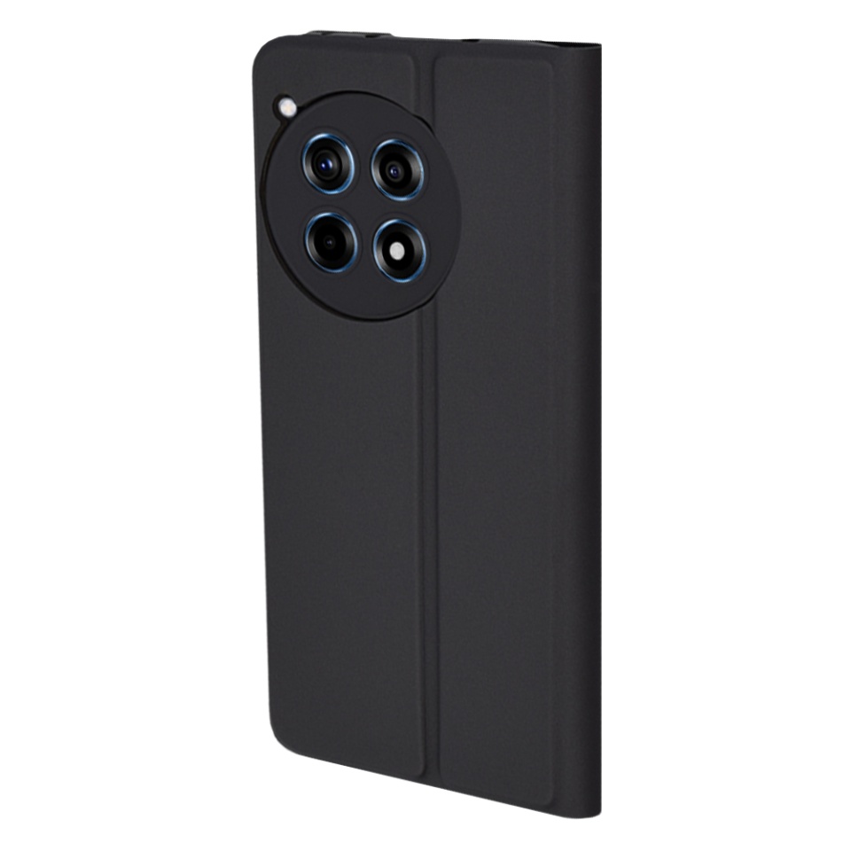 Husa pentru OnePlus 12R, SKYDDAR INNOVATION, Magskin Book, tip Carte cu Portofel Interior, set cu sticker, Negru - 2 | YEO
