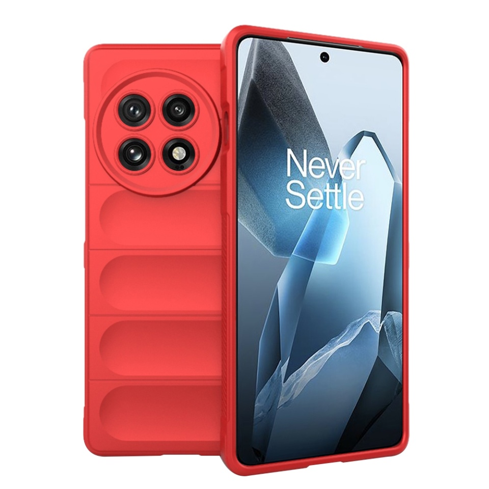 Husa pentru OnePlus 13 eleganta, din silicon mat, SKDR Vogue - Rosu