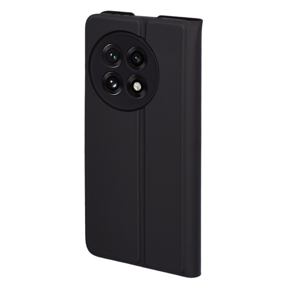 Husa pentru OnePlus 13R, SKYDDAR INNOVATION, Prestige, tip Carte cu Portofel Interior, Negru, set cu sticker - 2 | YEO