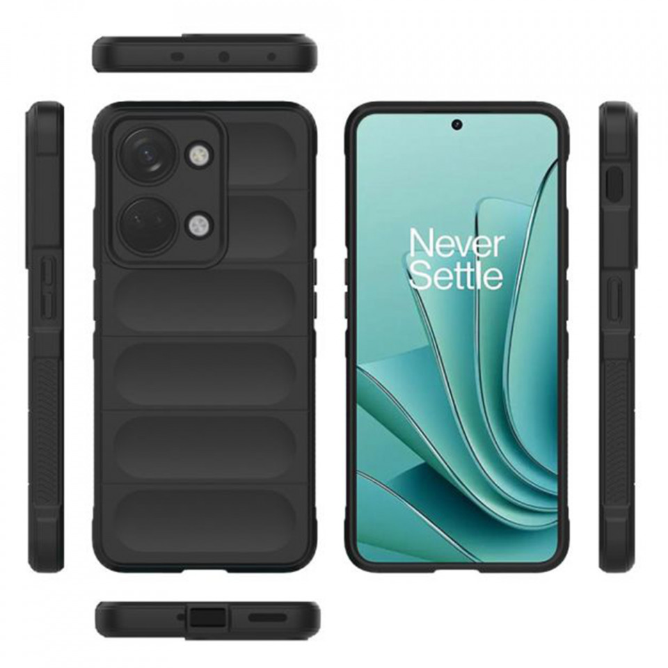 Husa pentru OnePlus Nord 3 eleganta, din silicon mat, SKDR Vogue - Negru - 1 | YEO