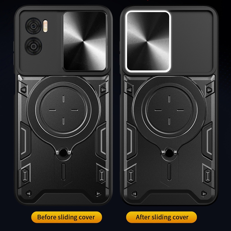 Husa pentru OnePlus Nord CE4 Lite, SKYDDAR INNOVATION, CamGuard Pro, Inel Magnetic, Protectie Camera, set cu sticker, Roz auriu - 3 | YEO