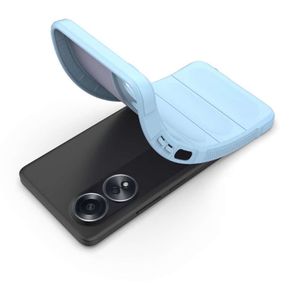Husa pentru Oppo A60 eleganta, din silicon mat, SKDR Vogue - Rosu - 3 | YEO