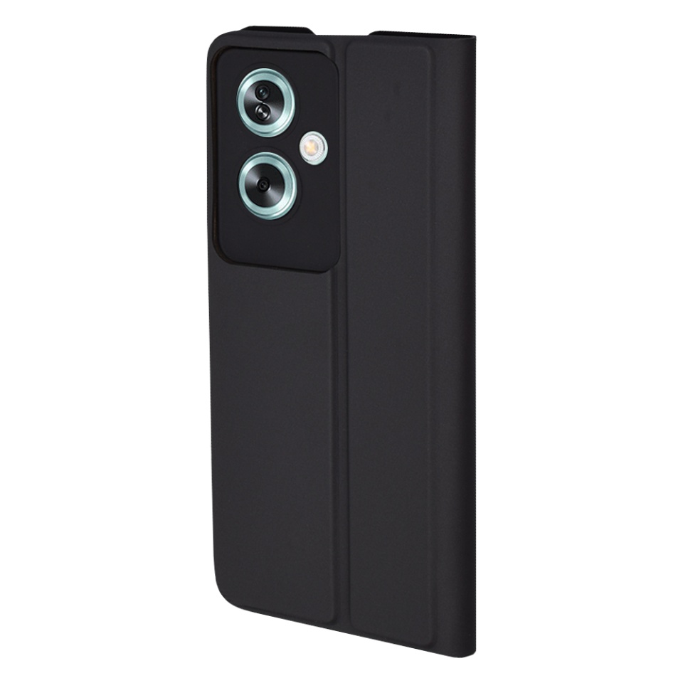 Husa pentru Oppo A79 5G / OnePlus Nord N30 SE, SKYDDAR INNOVATION, Magskin Book, tip Carte cu Portofel Interior, set cu sticker, Negru - 2 | YEO