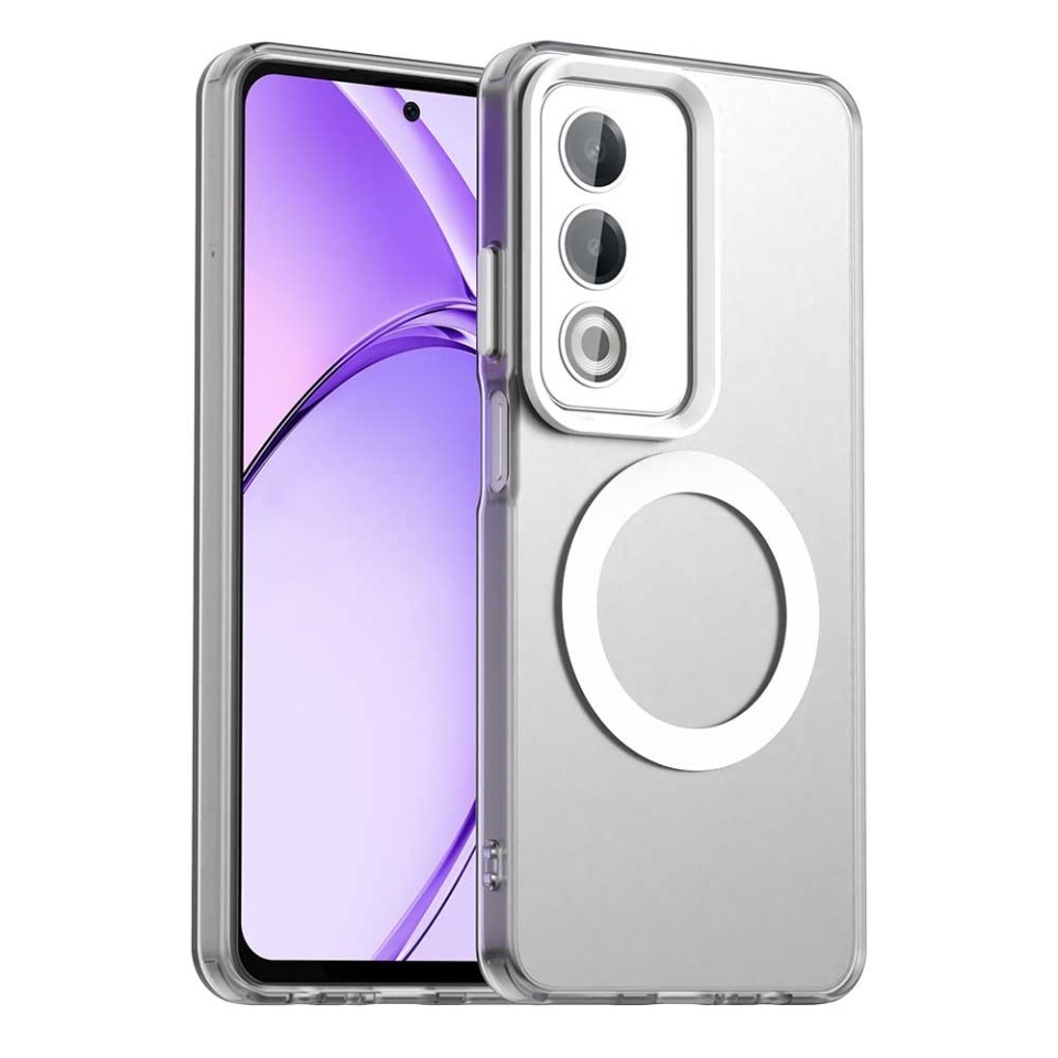 Husa pentru Oppo A80 5G, SKYDDAR INOVATION, CandyCase, Magsafe, set cu sticker, Alb