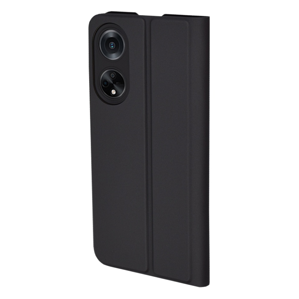 Husa pentru Oppo A98 5G, SKYDDAR INNOVATION, Magskin Book, tip Carte cu Portofel Interior, set cu sticker, Negru - 2 | YEO