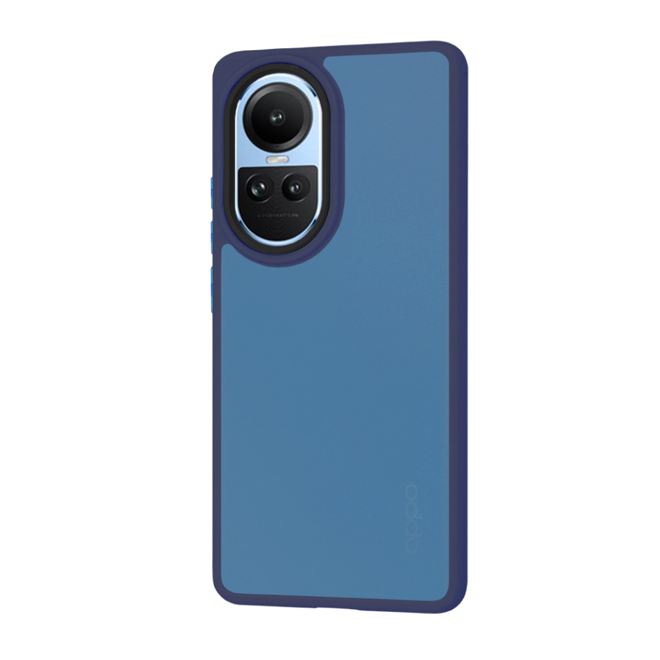 Husa pentru Oppo Reno10 / Reno10 Pro, ce Absoarbe Cele mai Aspre Socuri, Skyddar Frosted - Bleumarin - 1 | YEO