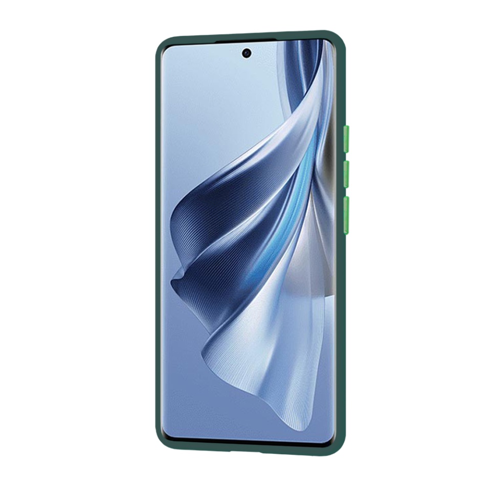 Husa pentru Oppo Reno10 / Reno10 Pro, ce Absoarbe Cele mai Aspre Socuri, Skyddar Frosted - Verde inchis - 2 | YEO