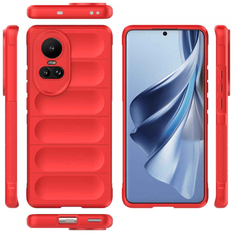 Husa pentru Oppo Reno10 / Reno10 Pro eleganta, din silicon mat, SKDR Vogue - Rosu - 1 | YEO