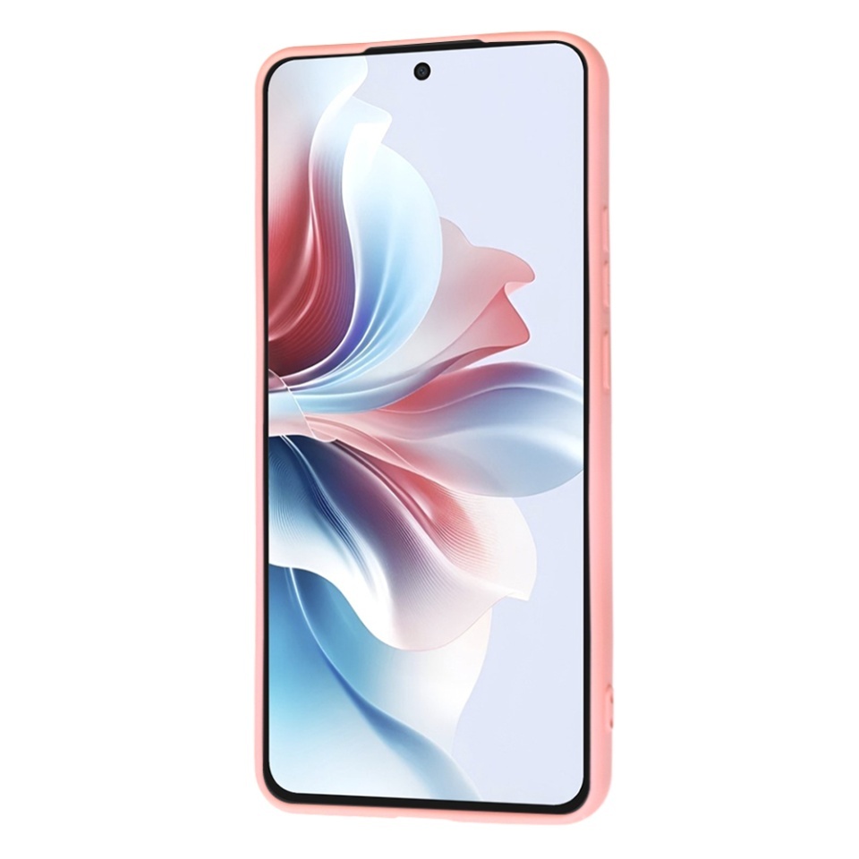 Husa pentru Oppo Reno11 F, SKYDDAR INNOVATION, din Silicon Catifelat, SoftElegance, set cu sticker, Roz - 1 | YEO