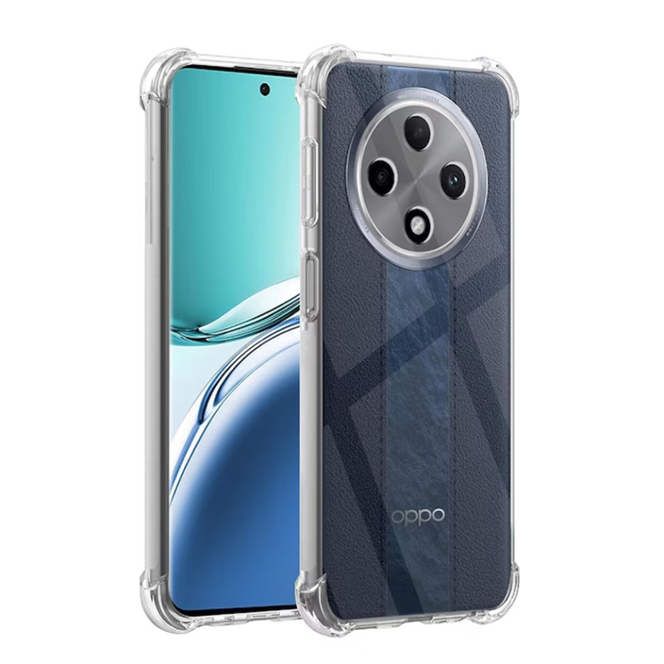 Husa pentru Oppo Reno12 F 5G / Reno12 FS / Reno12 F 4G , SKYDDAR INNOVATION, Shockproof Clear din Silicon Slim, Transparenta, set cu sticker