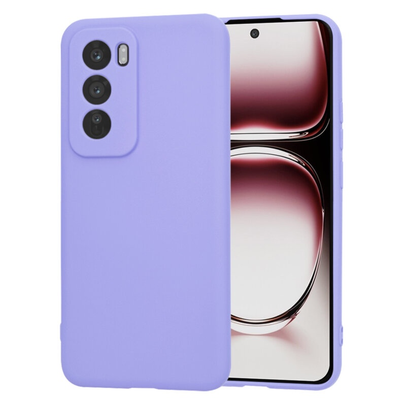 Husa pentru Oppo Reno12 Pro din Silicon Catifelat, Protectie Premium, Skyddar SoftElegance - Violet