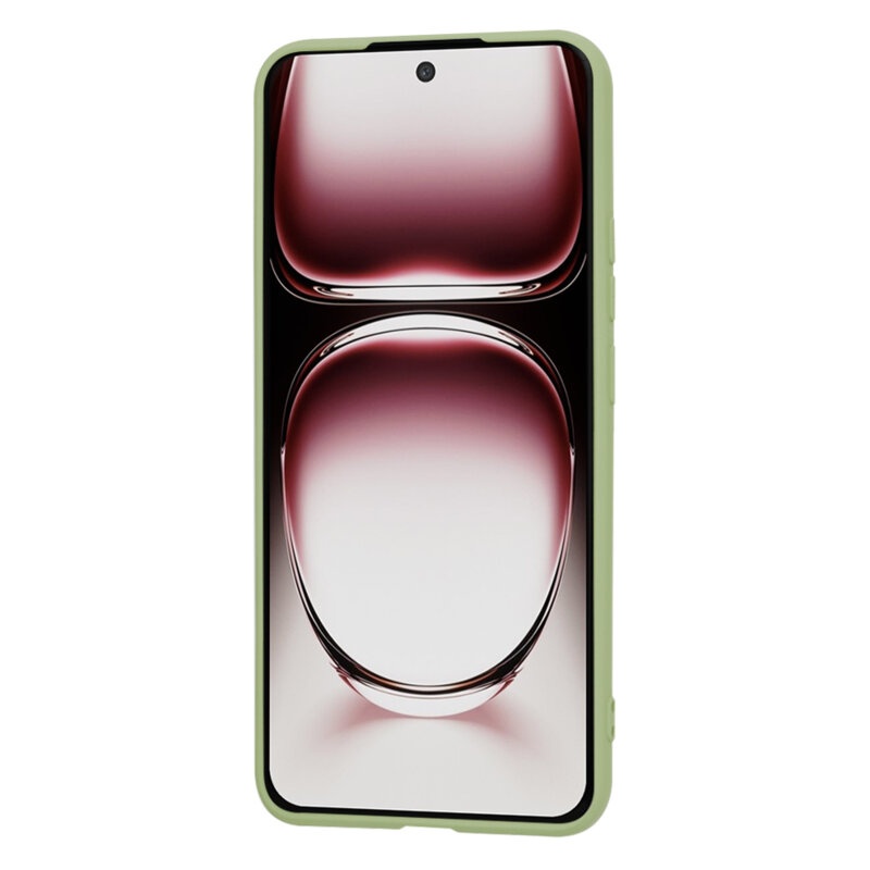 Husa pentru Oppo Reno12 Pro din Silicon Catifelat, Protectie Premium, Skyddar SoftElegance - Verde - 1 | YEO
