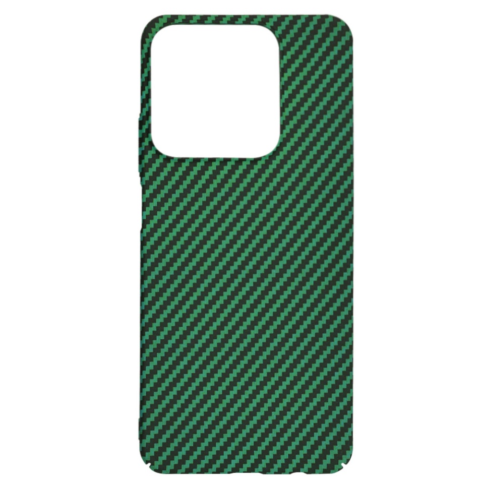 Husa pentru Realme C63 / C61, Finisaj Premium cu Textura de Carbon, Design Elegant, SKDR CarbonFlex - Verde - 3 | YEO
